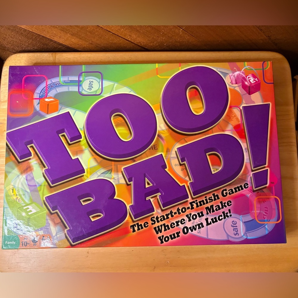 Too Bad! Board Game Complete Set Winning Moves Family Strategy Game